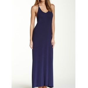 BCBGeneration maxi dress strappy racer back blue